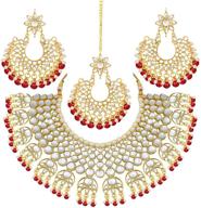 aheli bollywood necklace earrings bridesmaid logo