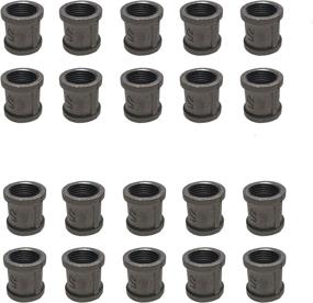 img 4 attached to 🛠️ GPOWER 1/2 Inch Pipe Fitting Coupling: Ideal for DIY Vintage Furniture & Decor Projects - 20 Pack