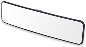 img 4 attached to 🚘 SkycropHD Car Rear View Mirror with Wide Angle for Blind Spot Elimination – Clip On Interior Convex Mirror, White