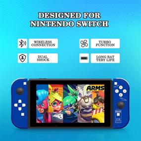 img 3 attached to 🎮 SINGLAND Wireless Joy-Con Controller Replacement for N-Switch – Blue L/R Joycon Controllers Compatible with Switch/Lite – Alternative N-Switch Remotes with Wrist Strap