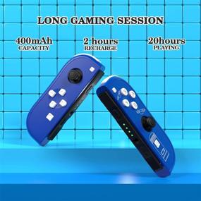 img 2 attached to 🎮 SINGLAND Wireless Joy-Con Controller Replacement for N-Switch – Blue L/R Joycon Controllers Compatible with Switch/Lite – Alternative N-Switch Remotes with Wrist Strap