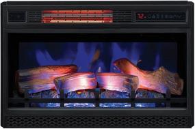 img 2 attached to ClassicFlame 26-inch 3D Infrared Quartz 🔥 Electric Fireplace Insert Plug and Safer Sensor, Black