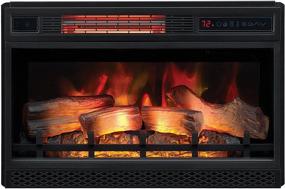 img 3 attached to ClassicFlame 26-inch 3D Infrared Quartz 🔥 Electric Fireplace Insert Plug and Safer Sensor, Black