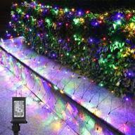 🎄 lyhope 12ft x 5ft 360 led christmas net lights, low voltage green wire mesh décor with 8 modes for xmas trees, bushes, weddings, gardens - indoor/outdoor multicolor lighting logo