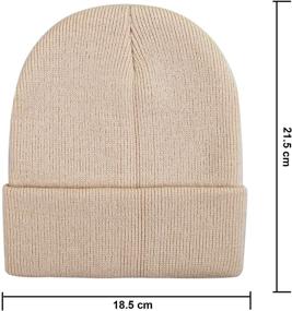 img 2 attached to 🧢 Cooraby 12 Pack Knitted Winter Beanies: Acrylic Warm Skull Caps for Men or Women