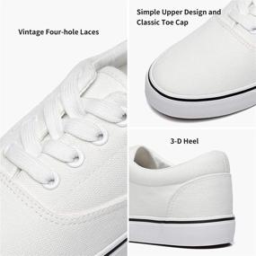 img 3 attached to Yageyan Canvas Lace Up Fashion Sneakers Men's Shoes