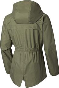 img 2 attached to Stay Dry in Style: Columbia Youth Girls' Dollia Rain Jacket, Water Resistant & Reflective