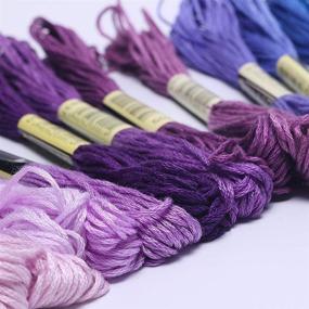 img 1 attached to 🧵 140 Skeins Premium Rainbow Color Embroidery Floss Set with Cotton for Cross Stitch, Bracelet Yarn, Crafts - Aroic Embroidery Floss Pack