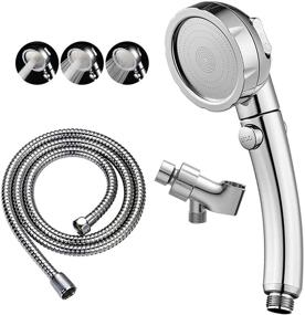 img 4 attached to 🚿 Enhance Your Shower Experience with KAIYING Chrome High Pressure Handheld Shower Head: 3 Spray Modes, ON/OFF Pause Switch, Detachable Camper Shower Head