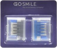 🌈 enhance your go smile sonic brush with a 4 pack of replacement heads in multiple colors logo