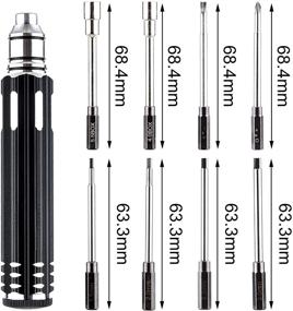 img 2 attached to Набор отверток FPVDrone 8 в 1 для многоцелевого использования - включает в себя шестигранную головку и набор инструментов для радиоуправляемых автомоделей, грузовиков, краулеров, вертолетов, дронов и лодок.