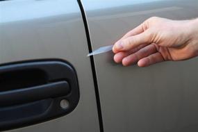 img 2 attached to 🚪 Lamin-x прозрачные защитные полосы на кромке дверей - надежная защита для дверей вашего автомобиля (набор из 4 шт., 0,5 дюйма х 36 дюймов)