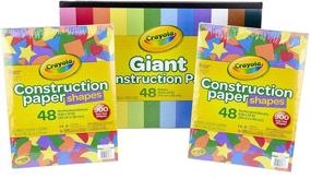 img 3 attached to 🎨 Crayola Bulk Construction Paper Set: Shapes & Stencils, 144 Sheets - Perfect Back To School Supplies & Gift for Kids