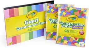 img 4 attached to 🎨 Crayola Bulk Construction Paper Set: Shapes & Stencils, 144 Sheets - Perfect Back To School Supplies & Gift for Kids