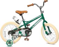 🚲 high-quality kids bikes with training wheels | stylish boys and girls bicycles for ages 2-10 | steel frame | 12-20 inches | kickstand & water bottle included logo