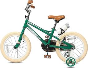 img 3 attached to 🚲 High-Quality Kids Bikes with Training Wheels | Stylish Boys and Girls Bicycles for Ages 2-10 | Steel Frame | 12-20 Inches | Kickstand & Water Bottle Included