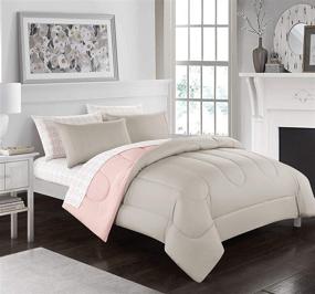 img 3 attached to 🛏️ Casa Lightweight Comforter Set: Full Size, Blush Shade - Ultimate Comfort and Style