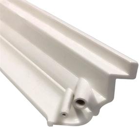 img 2 attached to 🔘 4" Split Style Vinyl Fence Post Skirt - White PVC Post Cover/Skirt Shoe for Hand & Stair Rails - 2 Pack: Two-Piece England Base Post Trim Ring Skirt for Railing