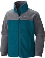 🧥 columbia boys' dotswarm full zip jacket: warmth, style, and comfort combined logo