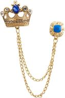 👑 add a regal touch with kingpiin golden hanging brooch accessories logo