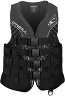 o'neill superlite uscg life vest for men - x-large, black/black/smoke/white логотип