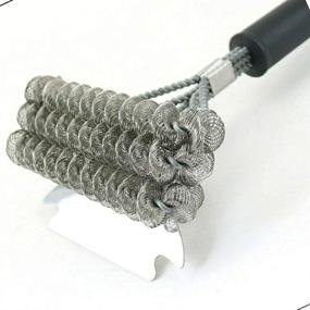 img 4 attached to Humos Grill Brush and Scraper for Enhanced Grill Cleaning - Bristle Free, Stainless Steel, Ideal for Gas/Charcoal Grills, Smokers, and Kamados