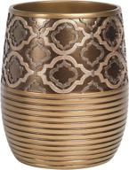 spindle collection gold bathroom waste basket - a popular choice logo