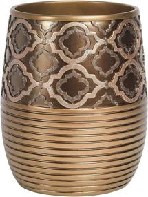 img 2 attached to Spindle Collection Gold Bathroom Waste Basket - A Popular choice