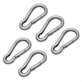 img 1 attached to Diameter Length Galvanized Steel Carabiner