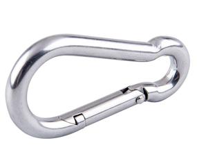 img 4 attached to Diameter Length Galvanized Steel Carabiner