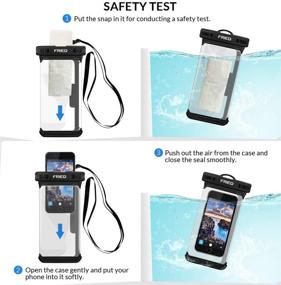 img 1 attached to 📱 FRiEQ Waterproof Phone Case Dry Bag Pouch for iPhone 11 Pro Max Xs Max XR XS X 8 7 6S Plus, Samsung Galaxy S10 S10e S9 S8 +/Note 9 8, Pixel 3 2 XL, HTC, LG, Sony, Moto – Fits up to 7" Screen