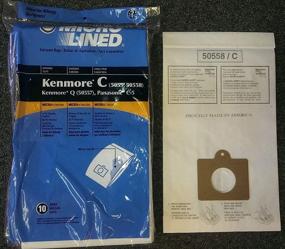 img 1 attached to 🛍️ DVC Replacement Kenmore Style C & Style Q Micro-Lined Canister Vacuum Bags - 20 Pack, Also Compatible with Panasonic C-5, C-18 (Basic Pack) - Yellow
