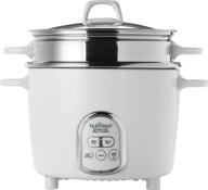 aroma nutriware 14-cup digital rice cooker and food steamer - white - optimize your search! logo