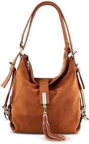 img 4 attached to Nico Louise Genuine Backpack Shoulder Women's Handbags & Wallets and Fashion Backpacks