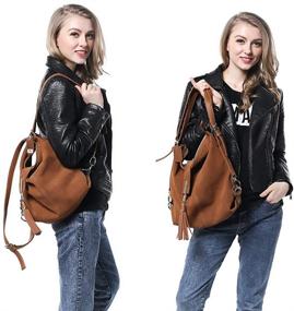 img 2 attached to Nico Louise Genuine Backpack Shoulder Women's Handbags & Wallets and Fashion Backpacks