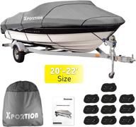 🚤 зимний водонепроницаемый чехол xportion для буксировки лодок с v-образным днищем, трехкорпусными лодками, катерами и рыбацкими лодками - длина: 20-22', ширина: до 100 дюймов логотип