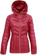 jessica simpson womens packable fuchsia women's clothing for coats, jackets & vests logo