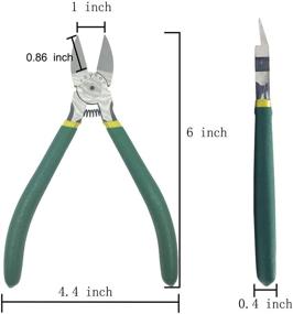 img 3 attached to 🔧 Пассатижи Arayker съемник провода точностный 6 дюймов - диагональный режущий крайний съемник: рукоятка из анти-скользящего ППК, набор из 3 штук: эффективный инструмент для резки с улучшенным захватом.