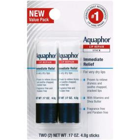 img 4 attached to Aquaphor Lip Repair Stick - Ultimate Relief for Dry, Chapped Lips - Set of Two (2)