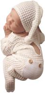 полный набор реквизита для фотосессии новорожденных: шляпка и аксессуары bebe reborn для идеальных снимков в студии — милые наряды и костюмы для мальчиков, включая белую шляпку. логотип