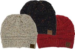 img 4 attached to H 6033 3 062554 Confetti Beanie 3 Pack Black