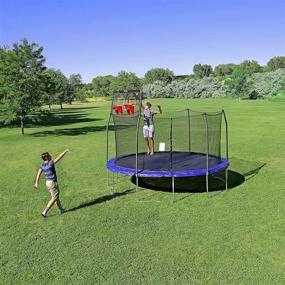 img 2 attached to Enhanced Skywalker 15’ Trampoline with Double Basketball Hoop Attachment