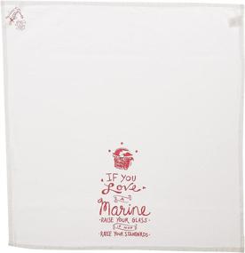 img 1 attached to Primitives Kathy Smile Towel White