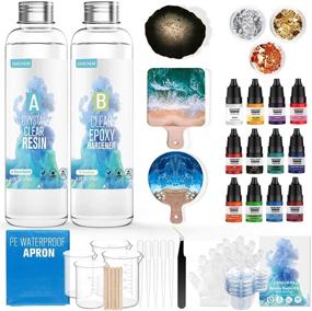img 4 attached to 🎨 Complete Beginner's Resin Kit: Coating, Casting & Crafting with JANCHUN Resin - Crystal Clear Art Resin for Coasters, Jewelry, DIY, Tumblers & River Tables