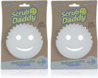 🧽 scrub daddy sponge: dye-free, scratch-free scrubber for dishes and home - deep cleaning, odor resistant, soft in warm water, firm in cold - multi-use, dishwasher safe (2 count) logo