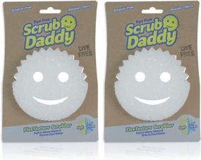 img 4 attached to 🧽 Scrub Daddy Sponge: Dye-Free, Scratch-Free Scrubber for Dishes and Home - Deep Cleaning, Odor Resistant, Soft in Warm Water, Firm in Cold - Multi-Use, Dishwasher Safe (2 Count)
