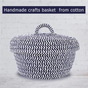 img 3 attached to 🧵 Handcrafted Sewing Crafts Basket: Complete Sewing Kit with Essential Accessories, Portable Cotton Sewing Box for Beginners, Travel-Friendly Emergency Clothing Fixes