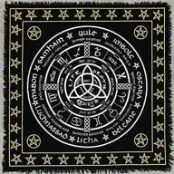 art box witchcraft tablecloth 36x36 food service equipment & supplies for tabletop & serveware logo