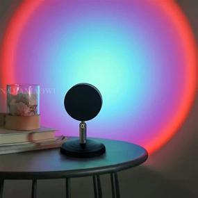 img 4 attached to Najiaxiaowu Sunset Lamp Rainbow: USB Charging 180° Rotation LED Night Light for Romantic Atmosphere & Bedroom Background Rainbow