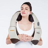 hueplus cordzero-5500 cordless premium shiatsu back, neck and shoulder massager with heated 3d tension technology – deep kneading massage pillow logo